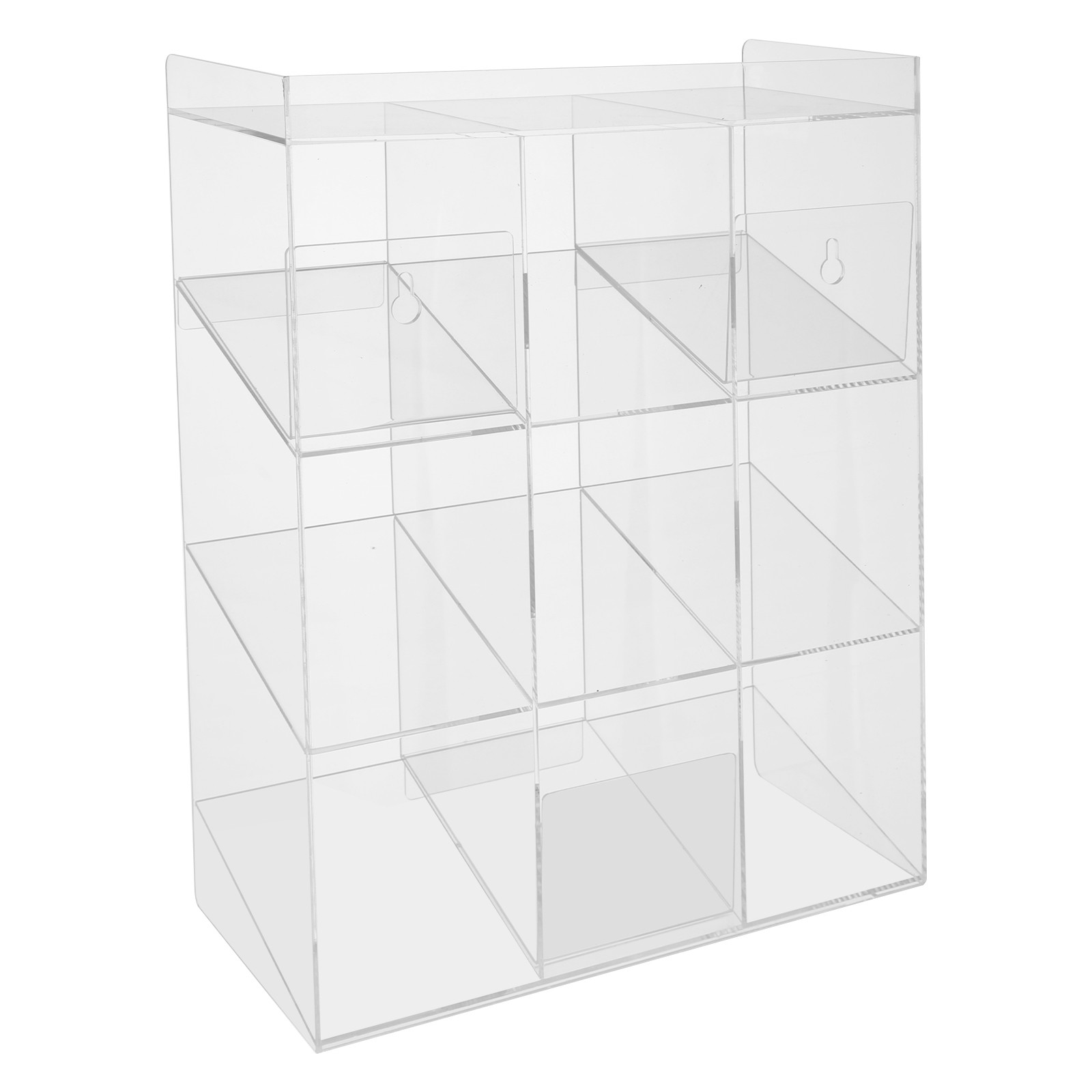 Clear Acrylic Tube Rack, Wall Mounting & Countertop Tube Organizer Holder