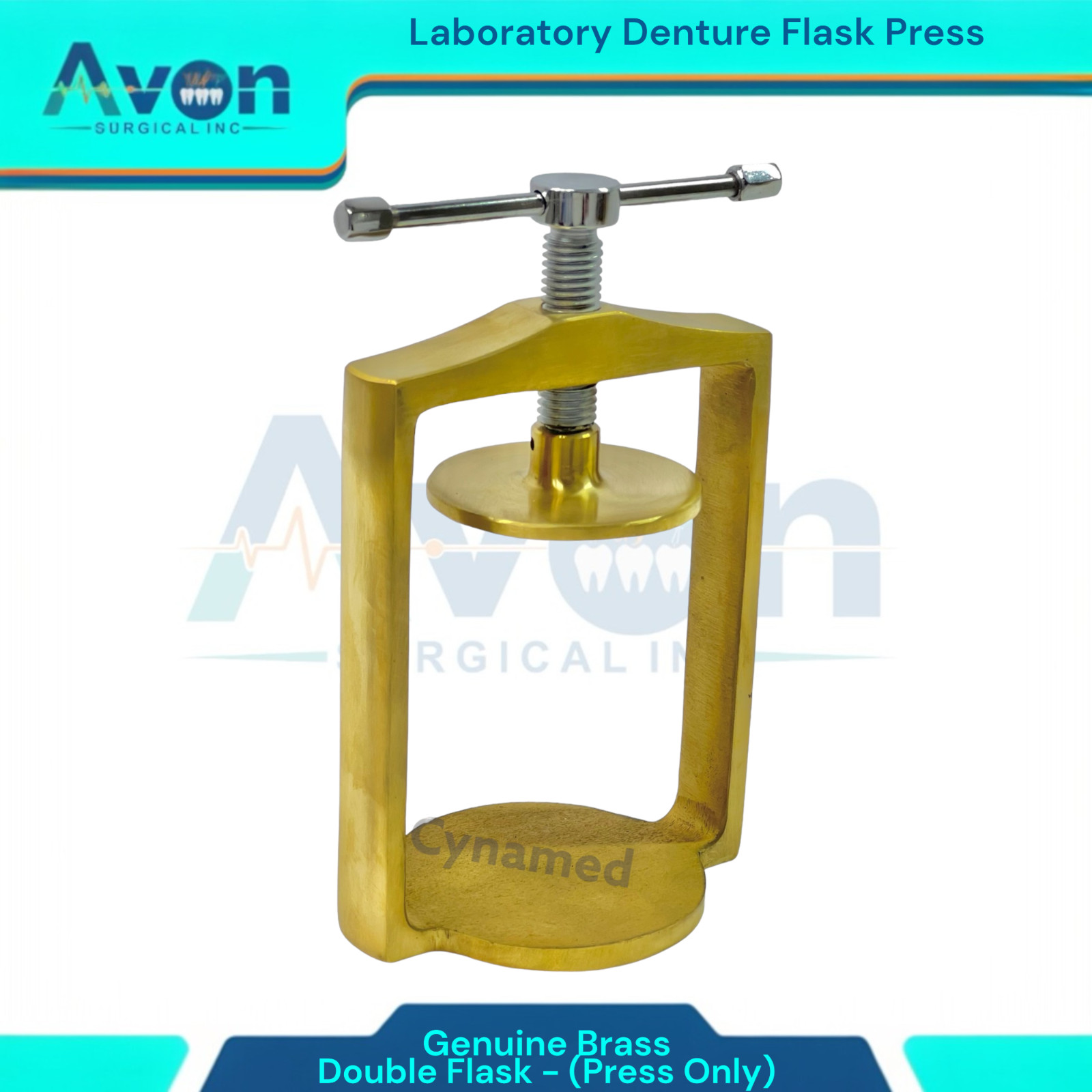 Double Flask Denture Press Bronze Brass | Laboratory Denture Press