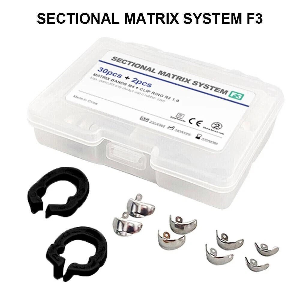 Dental Sectional Matrix Bands Ring Matrice Clamp Fit Garrison Palodent V3 System