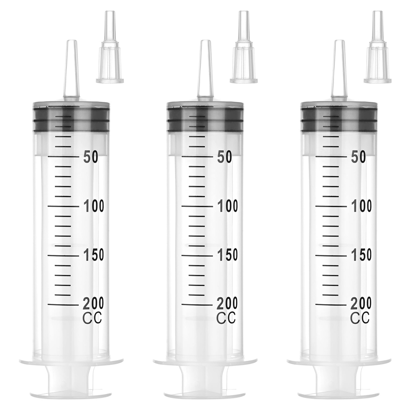 200 ml Large Syringe for Liquids, Syringe Without Needle, for Thick Liquids, …