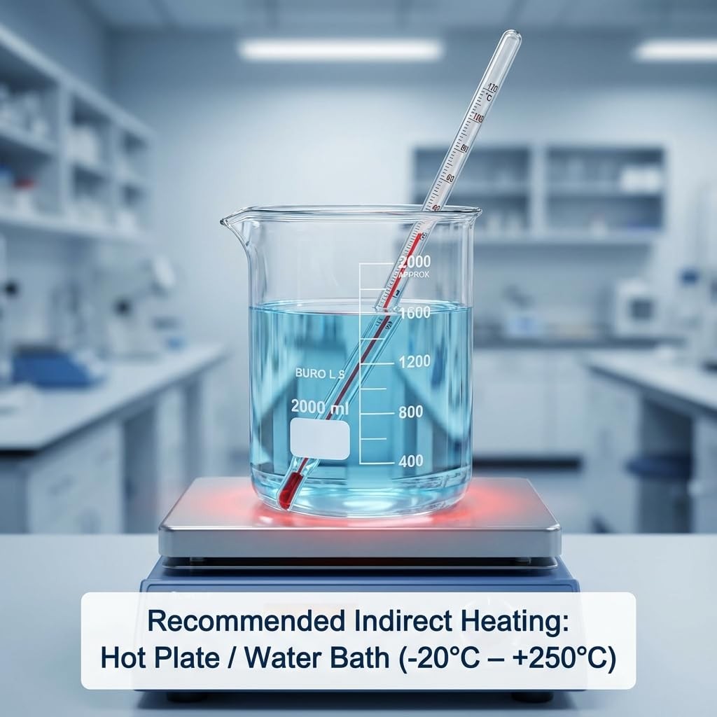 Borosilicate Glass 2000ml Beaker – Double Scale Measuring Cup Lab Classroom