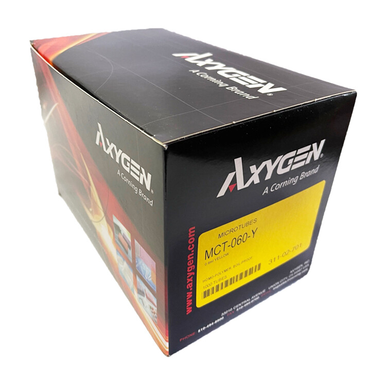 CORNING Axygen™ Snaplock Microtubes Boil Proof YELLOW 0.6mL 1000/Box – LAB
