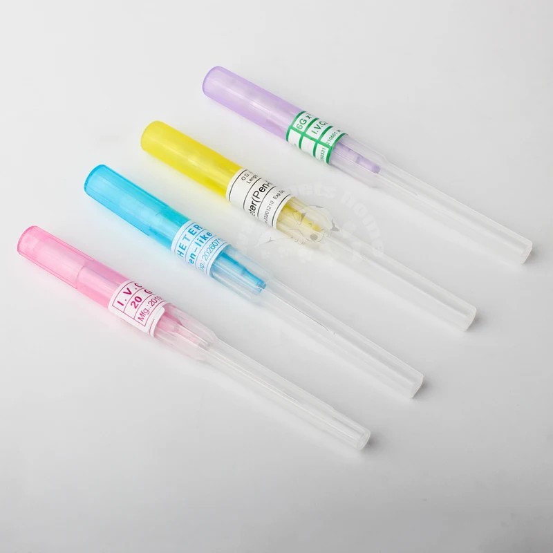 50pcs IV Cannula Pen Type Intravenous Injection Catheter 22G
