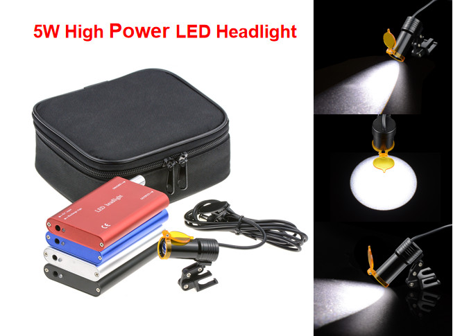 5W Dental Normal Clip High Power LED Headlight with Light Shield Shade DY-007 CE