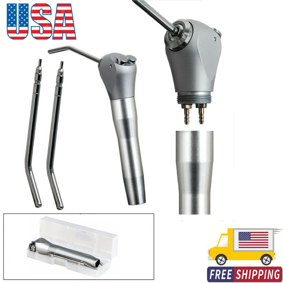 Triple way Spray with 2 Nozzles Tips Dental 3-in-1 Air Water Syringe