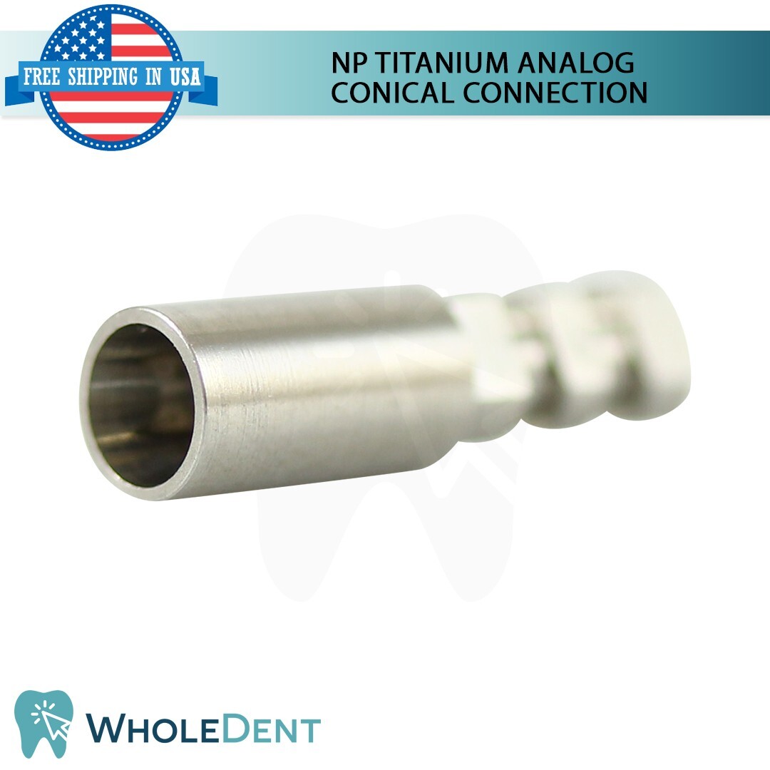 5x NP Conical Connection Analog Titanium Dental Abutment Lab Replica