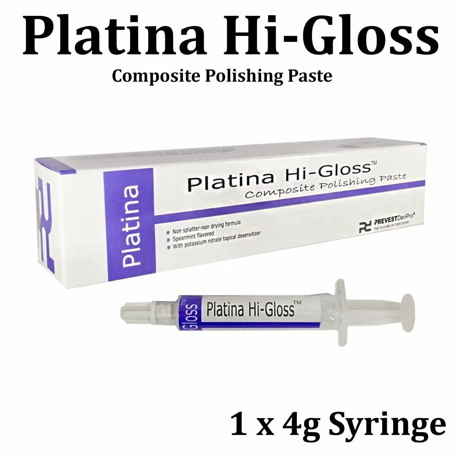 Prevest Teeth Crown 4 gm Dental Platina Hi-Gloss Composite Polishing Paste FS