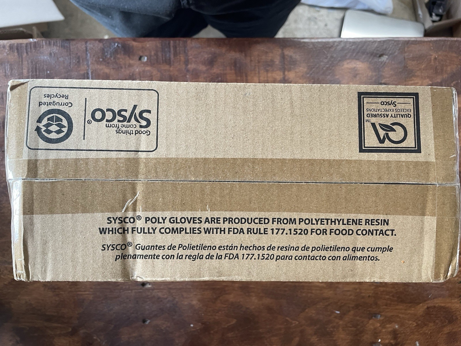 Sysco Reliance Poly Gloves Large Clear Polyethylene Powder-Free 8348740