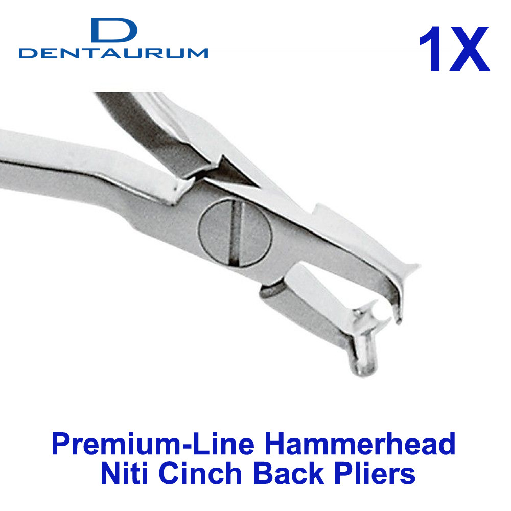 Dental Dentaurum Premium-Line Hammerhead NiTi Cinch Back Pliers Stainless Steel