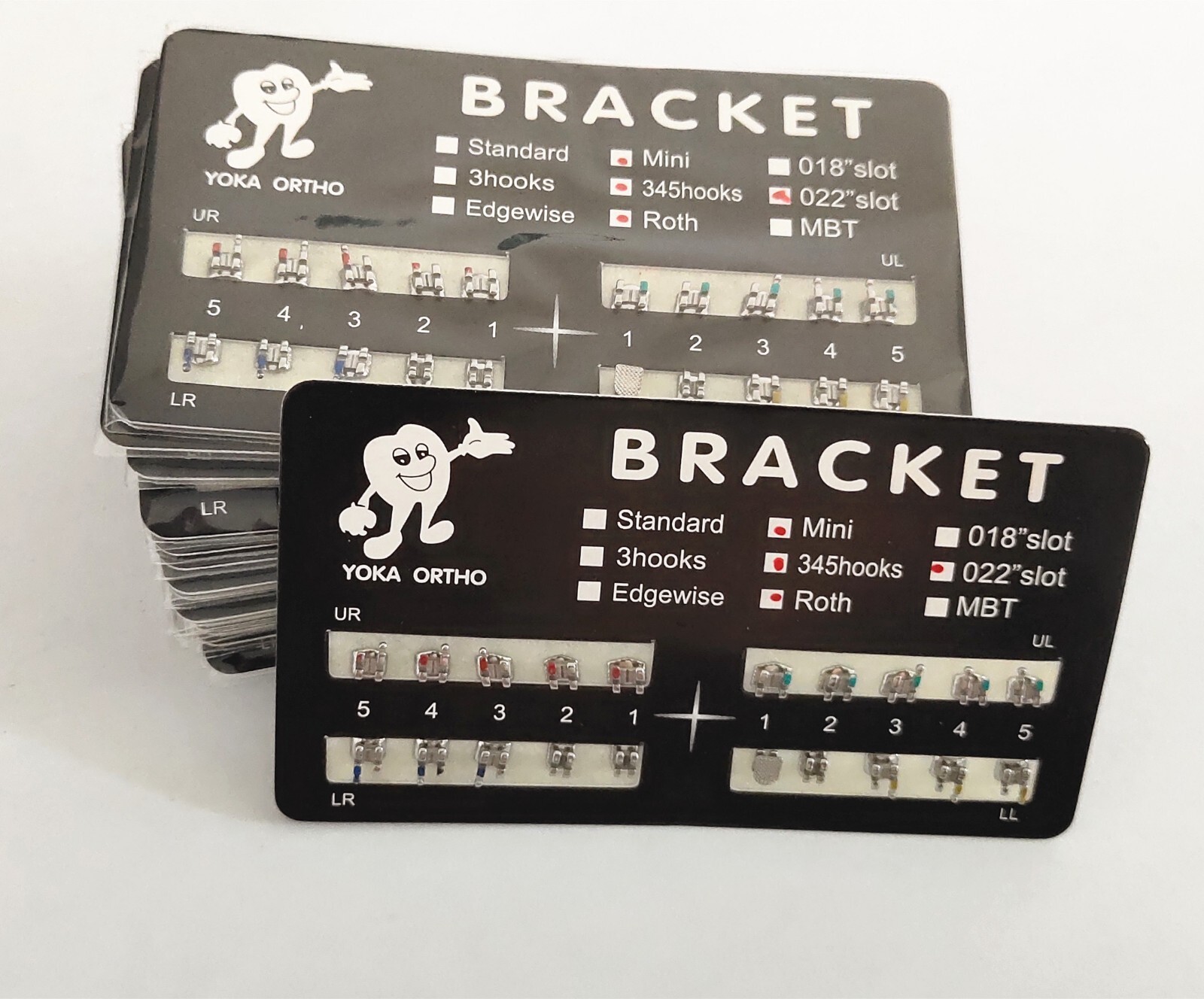 50 Sets Mini Roth 022 345 Hooks Dental Metal Braces Teeth Brackets Mesh Base