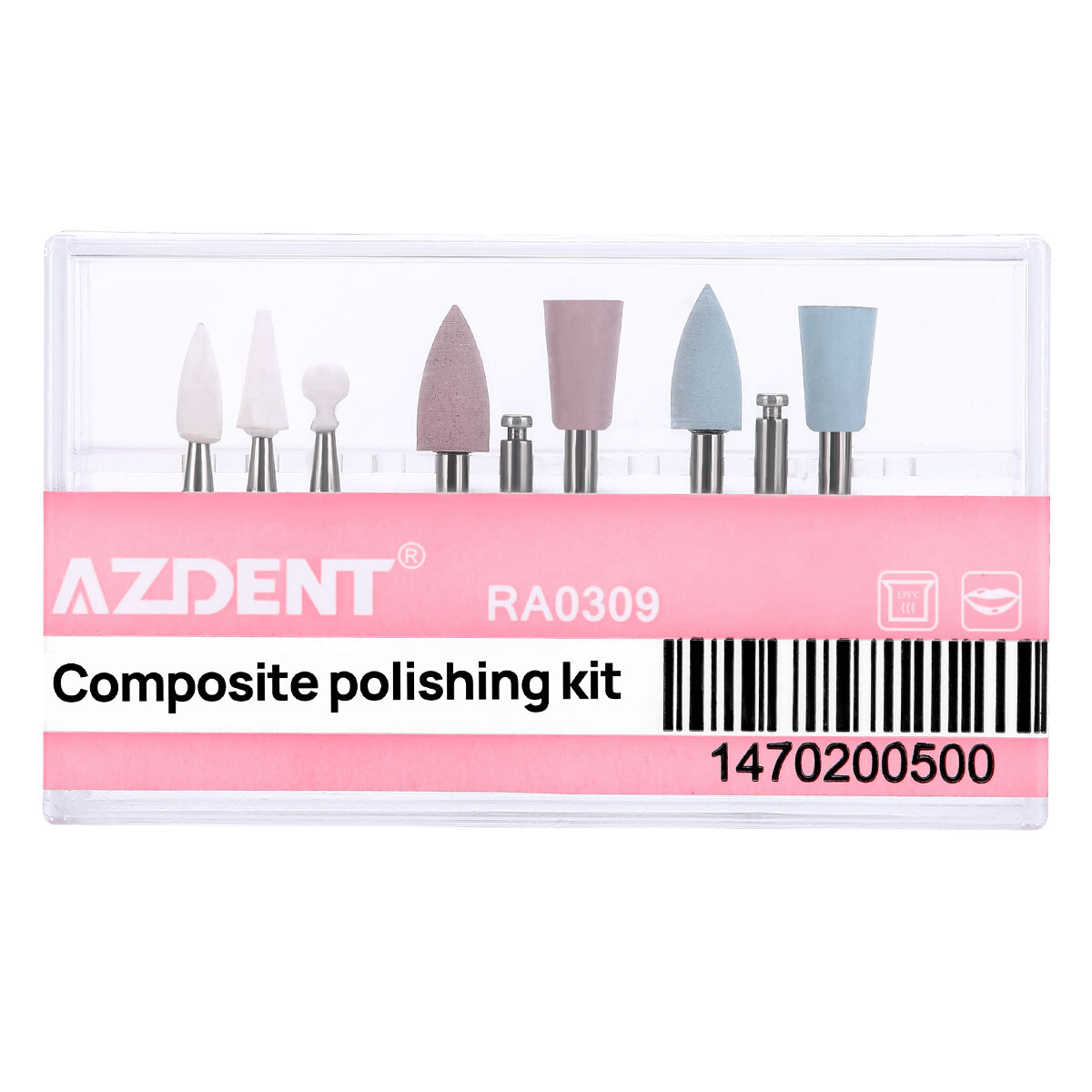Dental Lab Composite Polishing Kit For low-speed Handpiece Wheel/RA Carbide Burs
