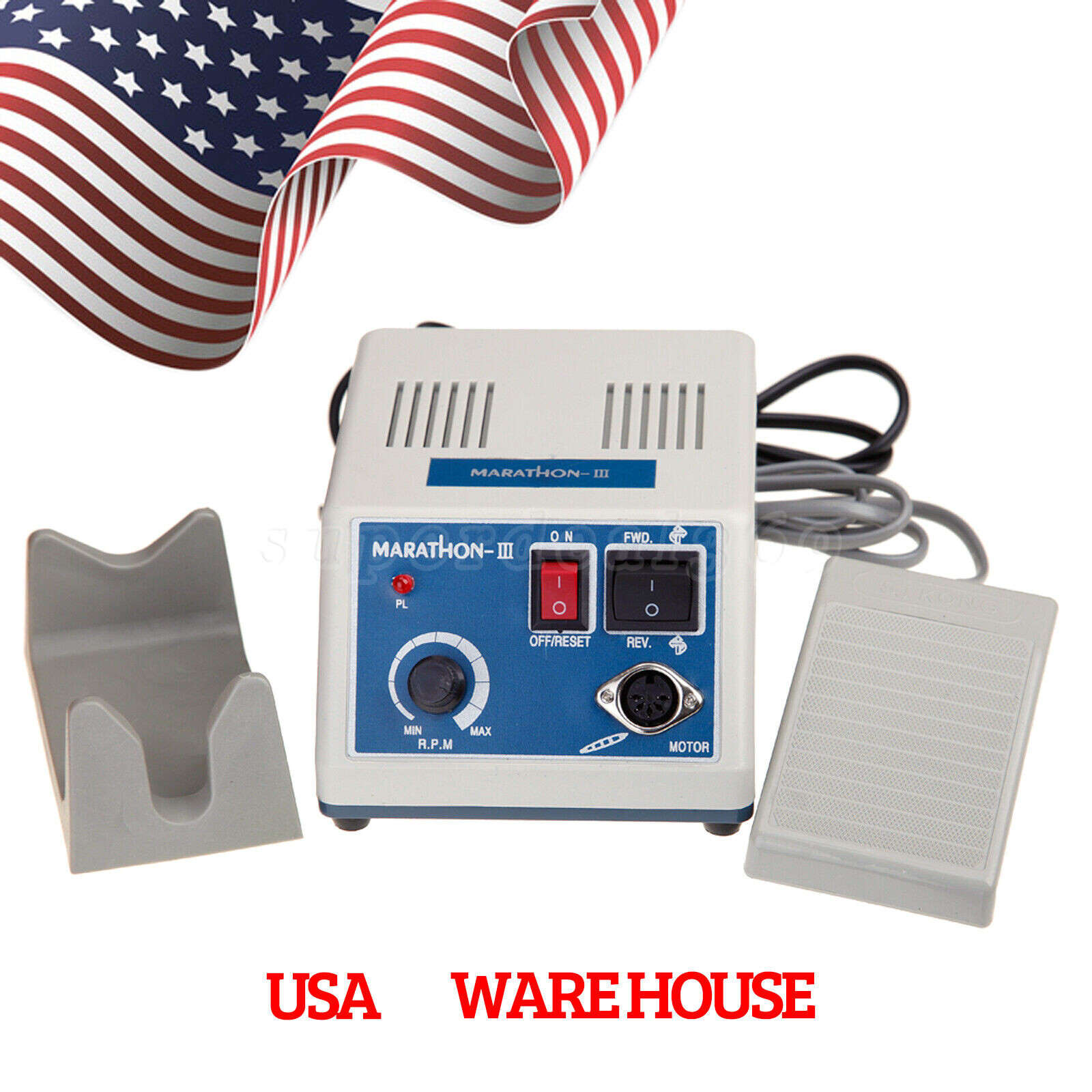 Dental Lab Marathon Micromotor Polisher /35,000 RPM Polishing Handpiece / Burs