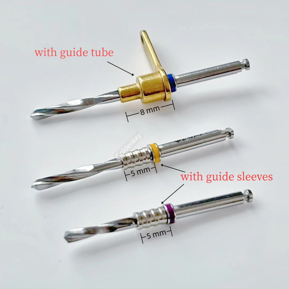 φ2.0 Dental Pilot Drill Digital Guided Implant Guide Drill with Guide Sleeves