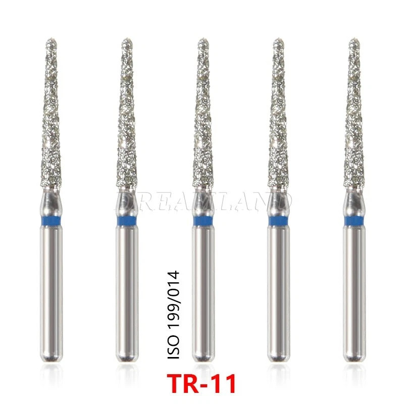 50x Dental Diamond Burs TR-11 for High Speed Handpiece Turbine 1.6mm Free Ship