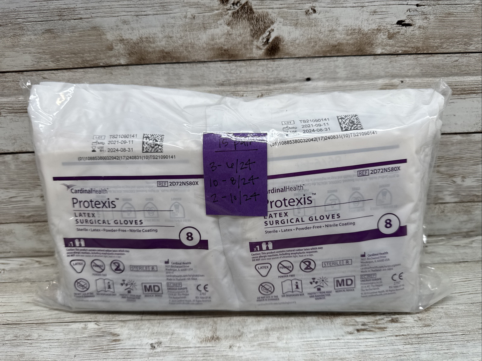 Cardinal Health Protexis Latex Surgical Gloves *15 PAIR* Size: 8 *See Date*