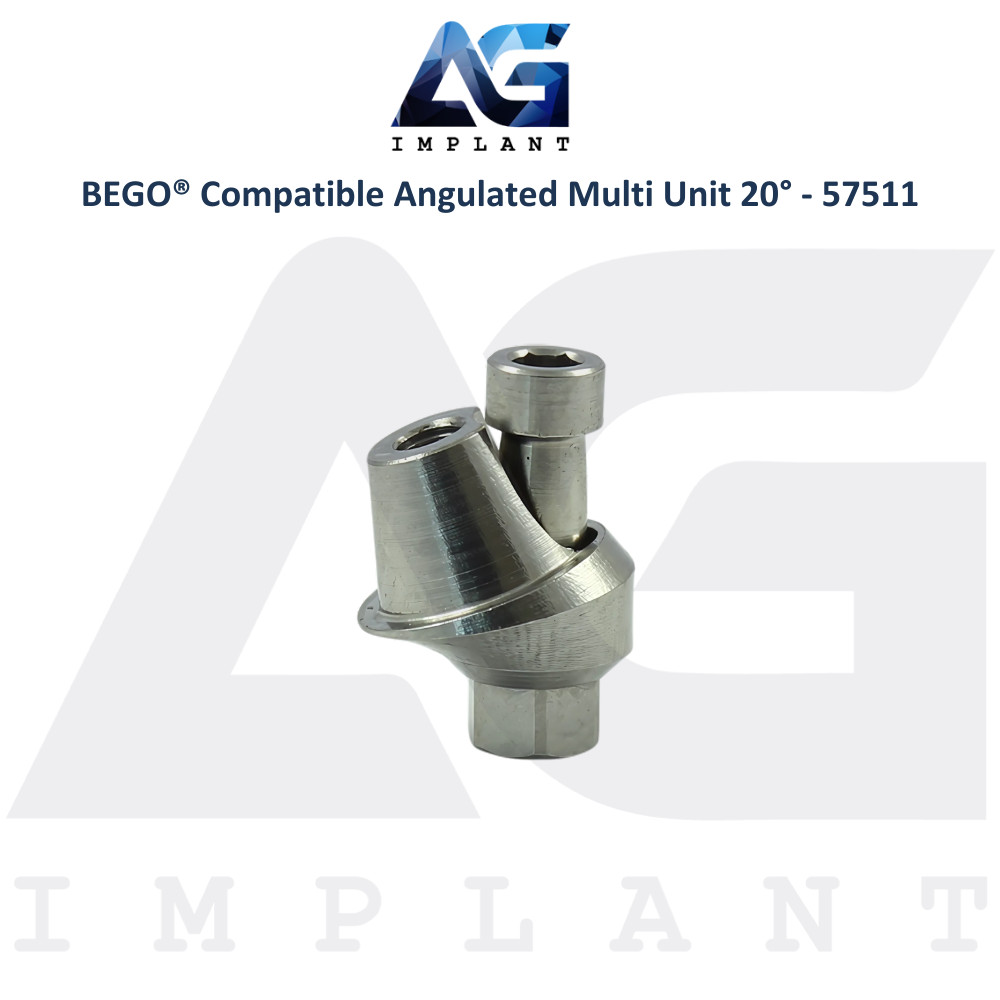 x10 Angulated Multi Unit 20° Prosthetic Compatible with BEGO® – 57511 Dental Lab
