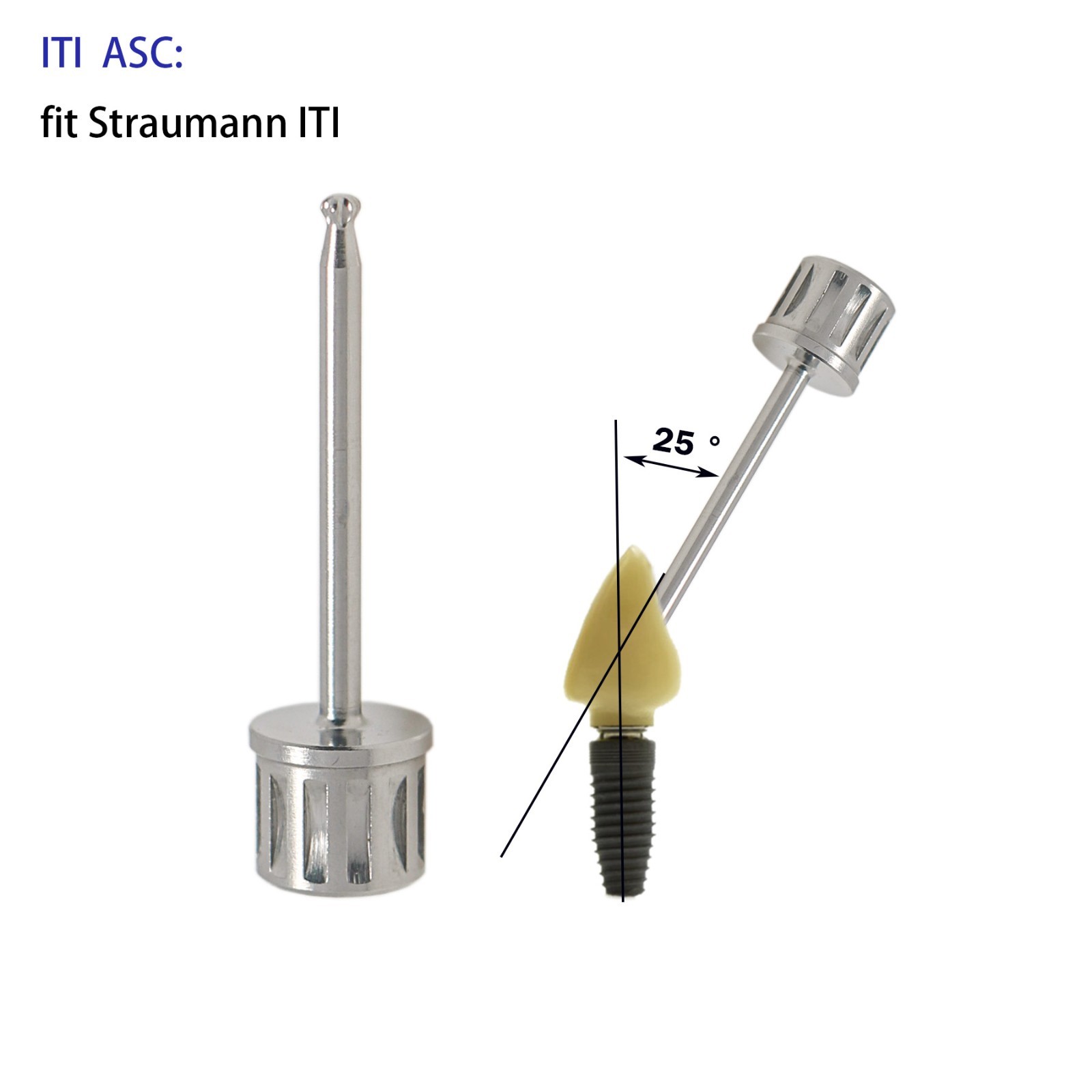 Implant Screwdriver Angulated Screw Channel Driver For Hiossen Nobel MIS Astra
