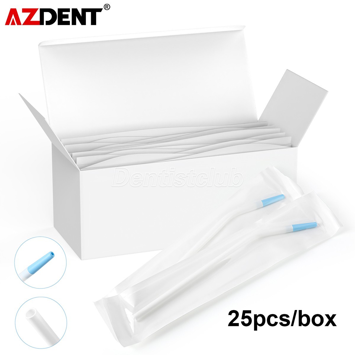 Disposable Dental Saliva Ejector Surgical Aspirator Suction Tips 25pcs/box