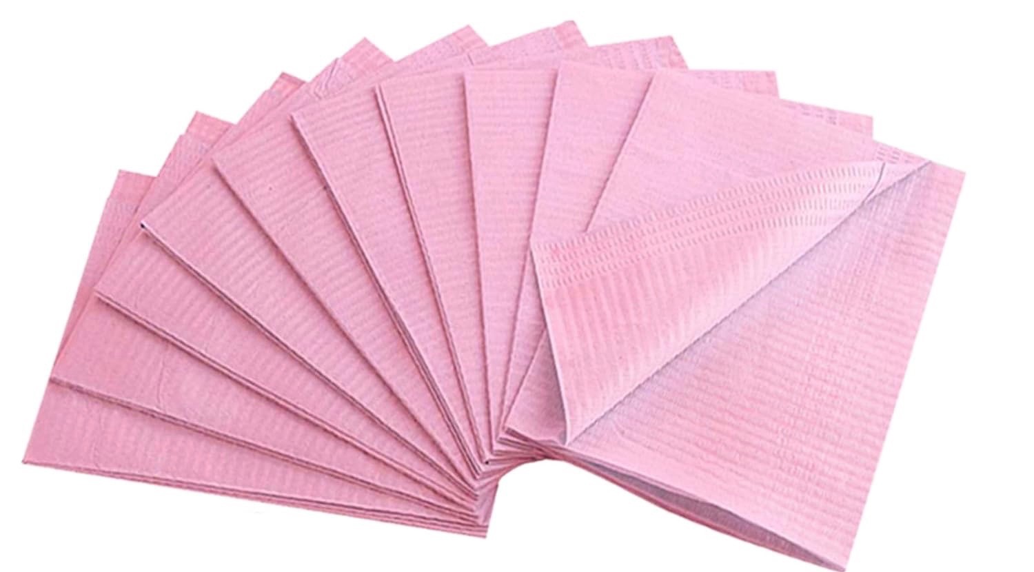 3-Ply Dental Patient Bibs 50pcs Disposable Waterproof Tattoo Bibs 13″ x 18”