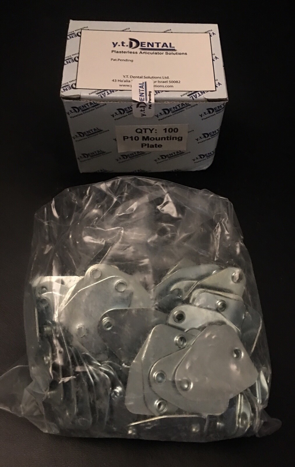 YT Dental P10 Articulator Mounting Plates Smarticulator S10 Metal 100 count