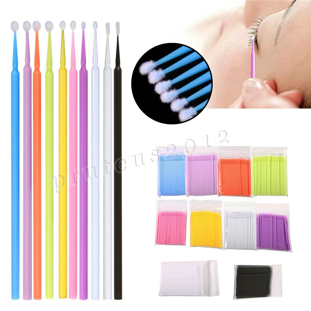 Dental Micro Brush Disposable Eyelash Medium Tooth Applicators 100pcs/Pack