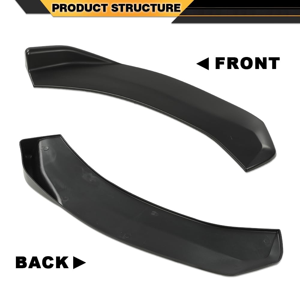 Universal Front Bumper Lip Splitter Diffuser Winglet Type-2 Aero