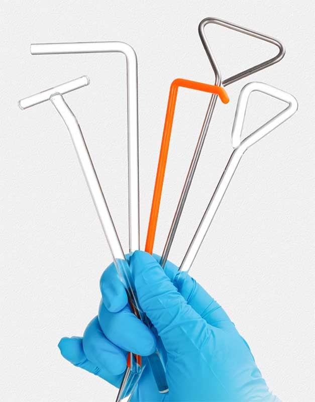 Reusable Laboratory Spreader Smooth Surface Stainless Steel/Glass/Plastic