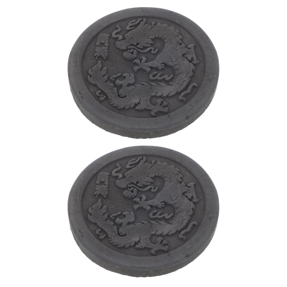 2Pcs Mini Brick DIY Rubbing Mold Traditional Chinese Han Brick Pattern Decor