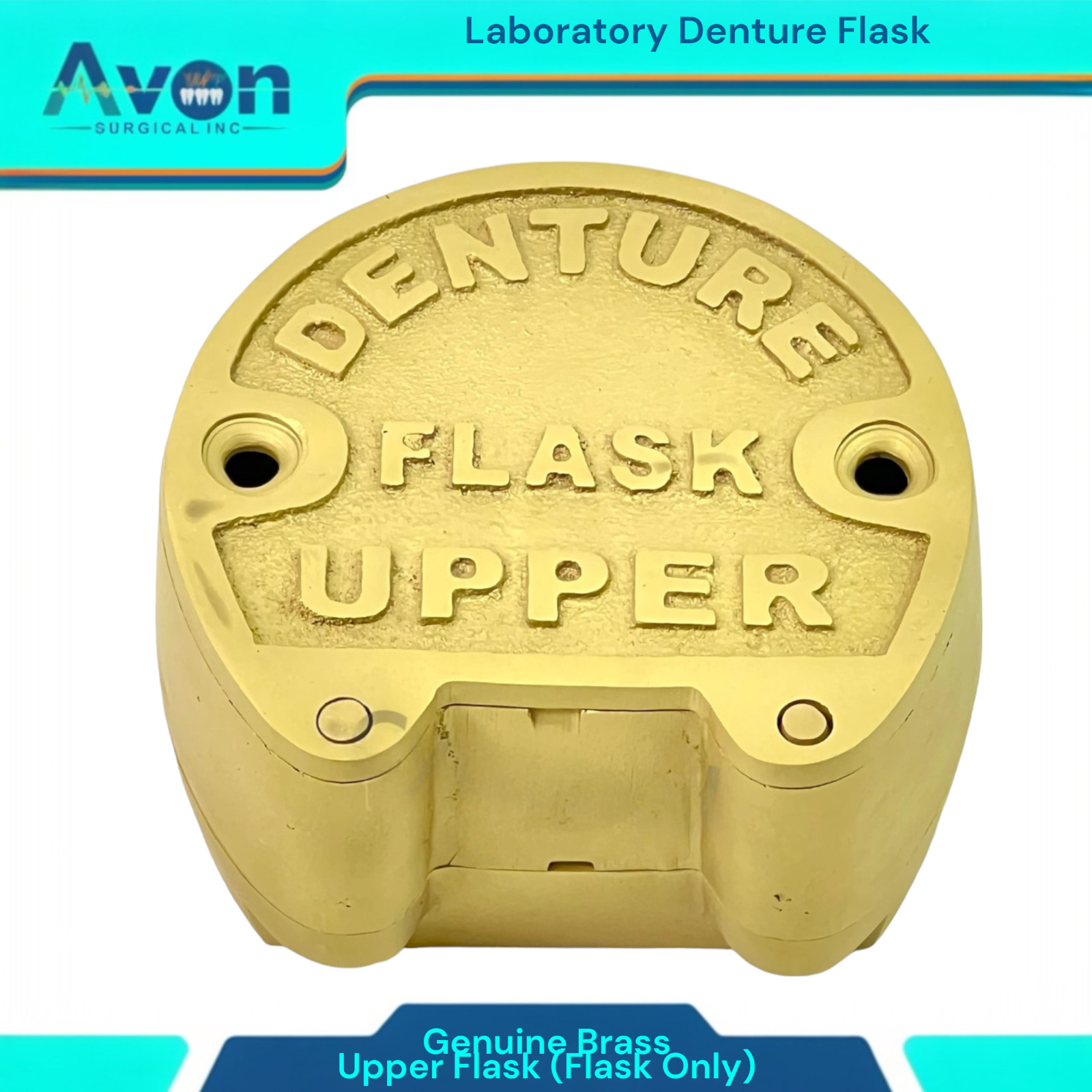 Upper Denture Flask Dental Ejector Type Lab Flask Original Brass Professional
