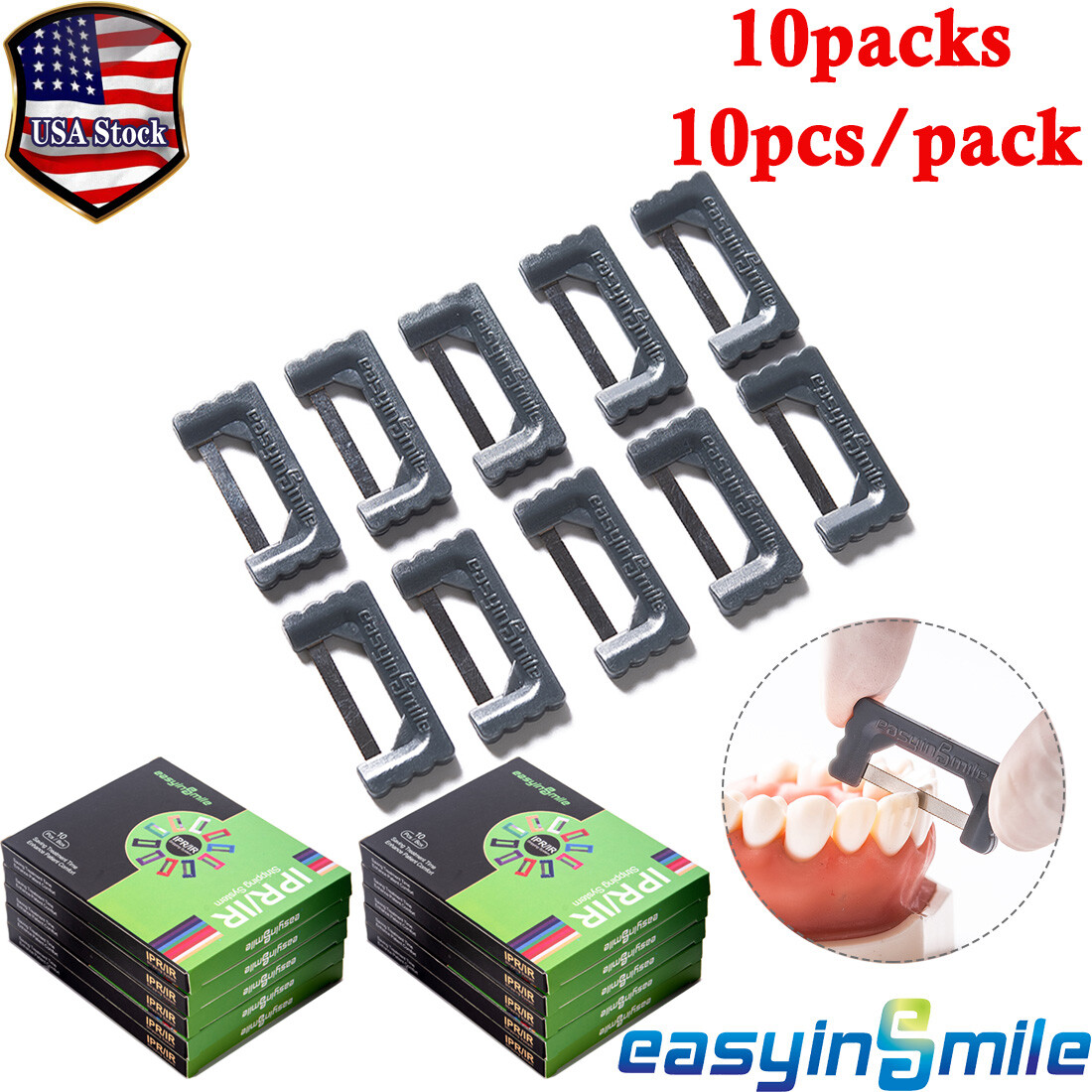 Dental Orthodontic Interproximal Enamel Restoration IPR Quick Strips Serrate Saw
