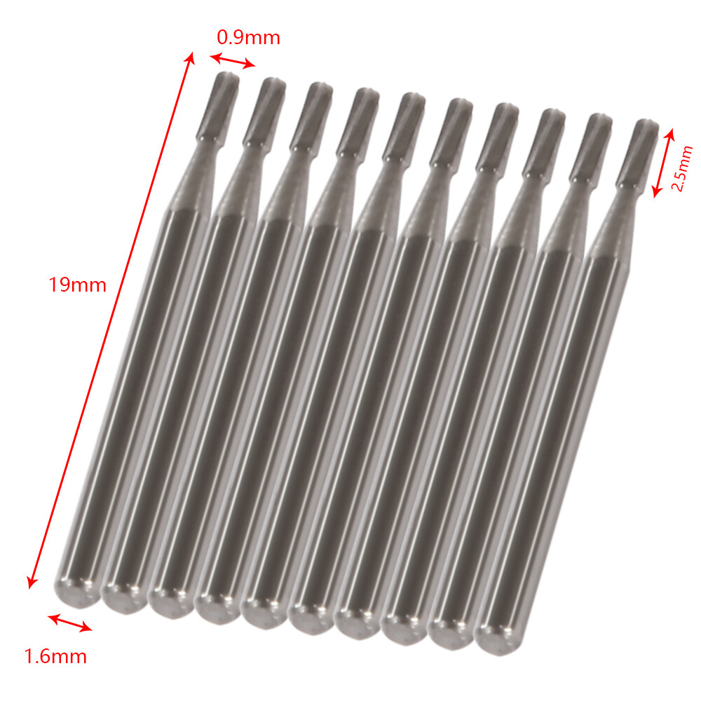 10-100pc Dental Carbide Burs FG245 19mm FG Pear Drill Bits for High Speed