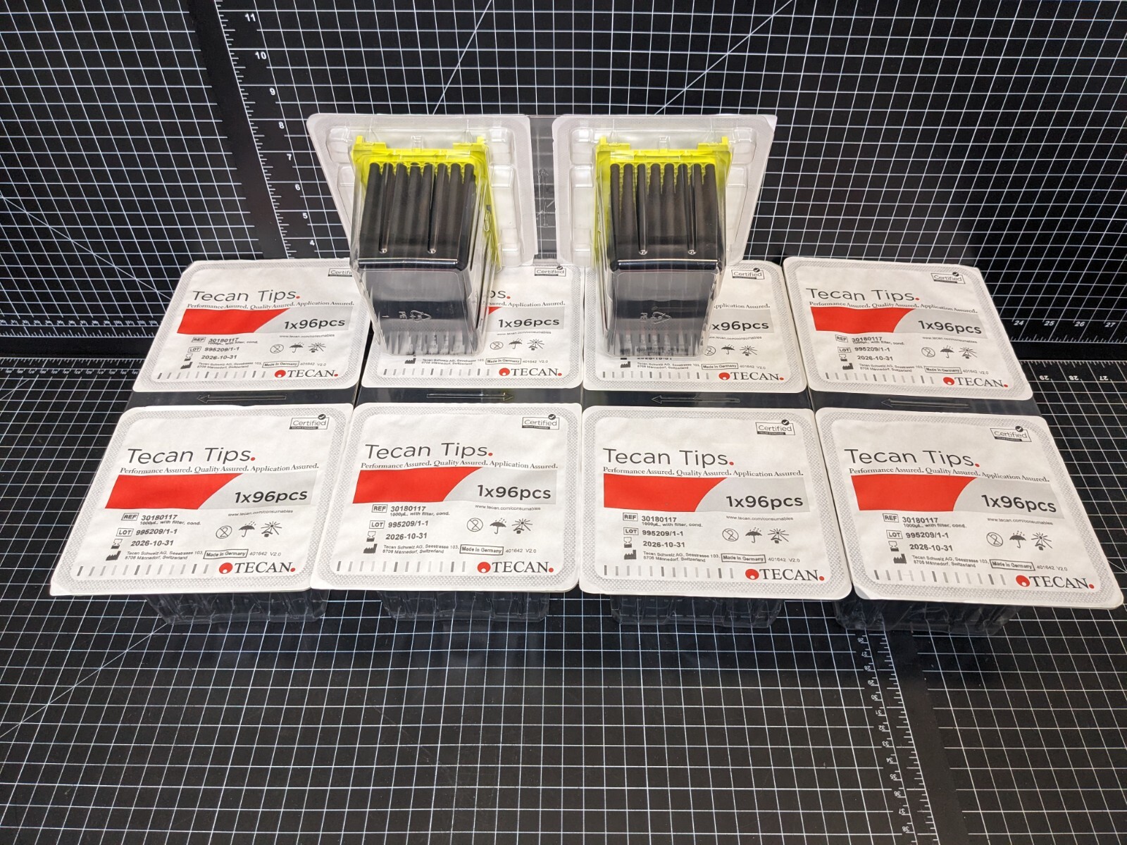 Tecan LiHa Robotic Pipet Tips 30180117 1000µL 10×96 ul filtered DNA RNA PCR