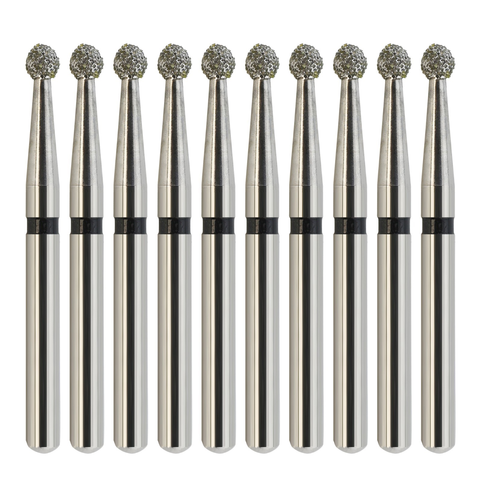 Multi-Use Dental Diamond Burs Round Ball Bur Friction Grip Surgical FG 801 801L