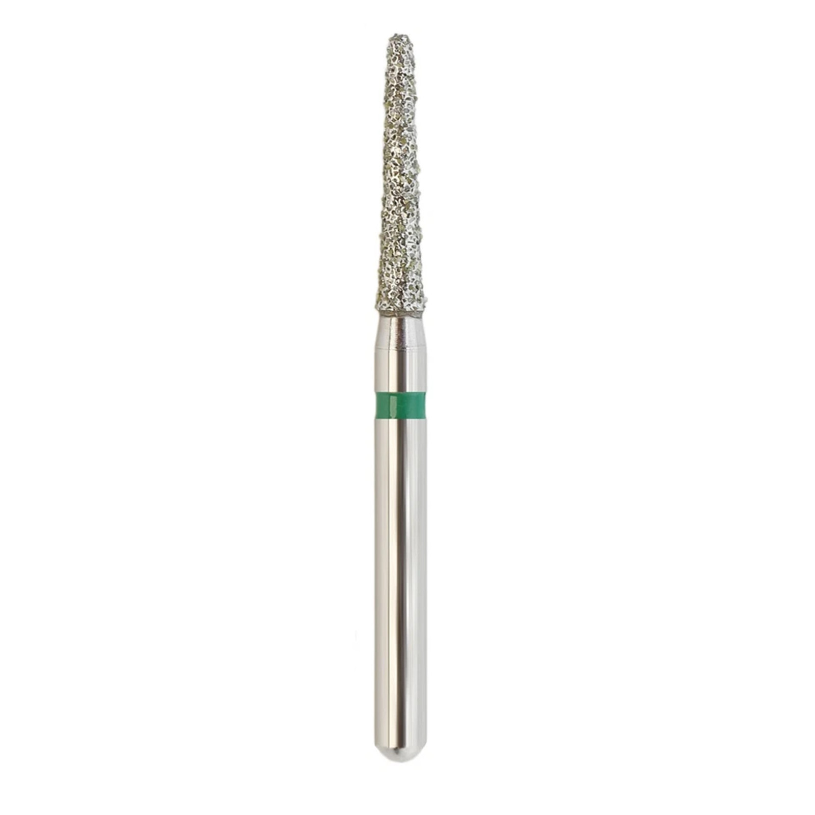 100PC Diamond Burs FG 856/014C Round End Taper High Speed Burr Coarse Grit Green