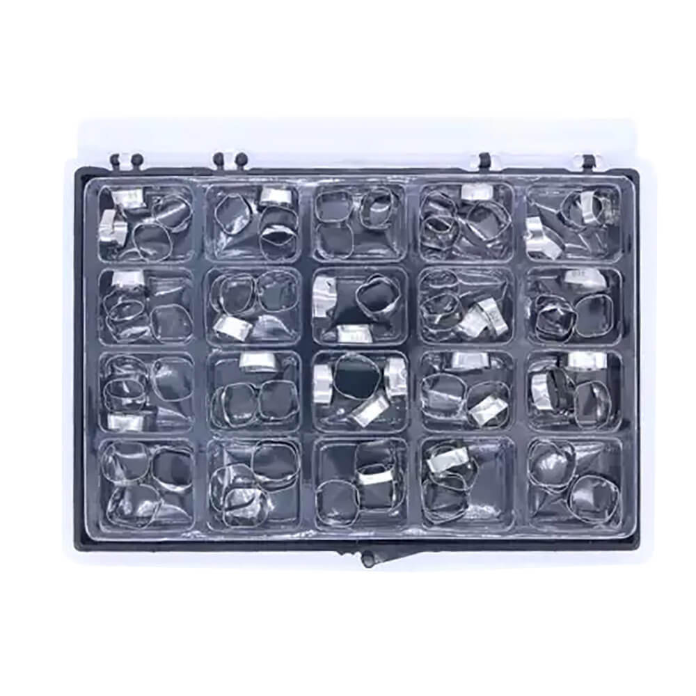 1 Box Dental Orthodontic Plain Bands 16#-35# 80pcs/box, 4pcs/set, 20 sets