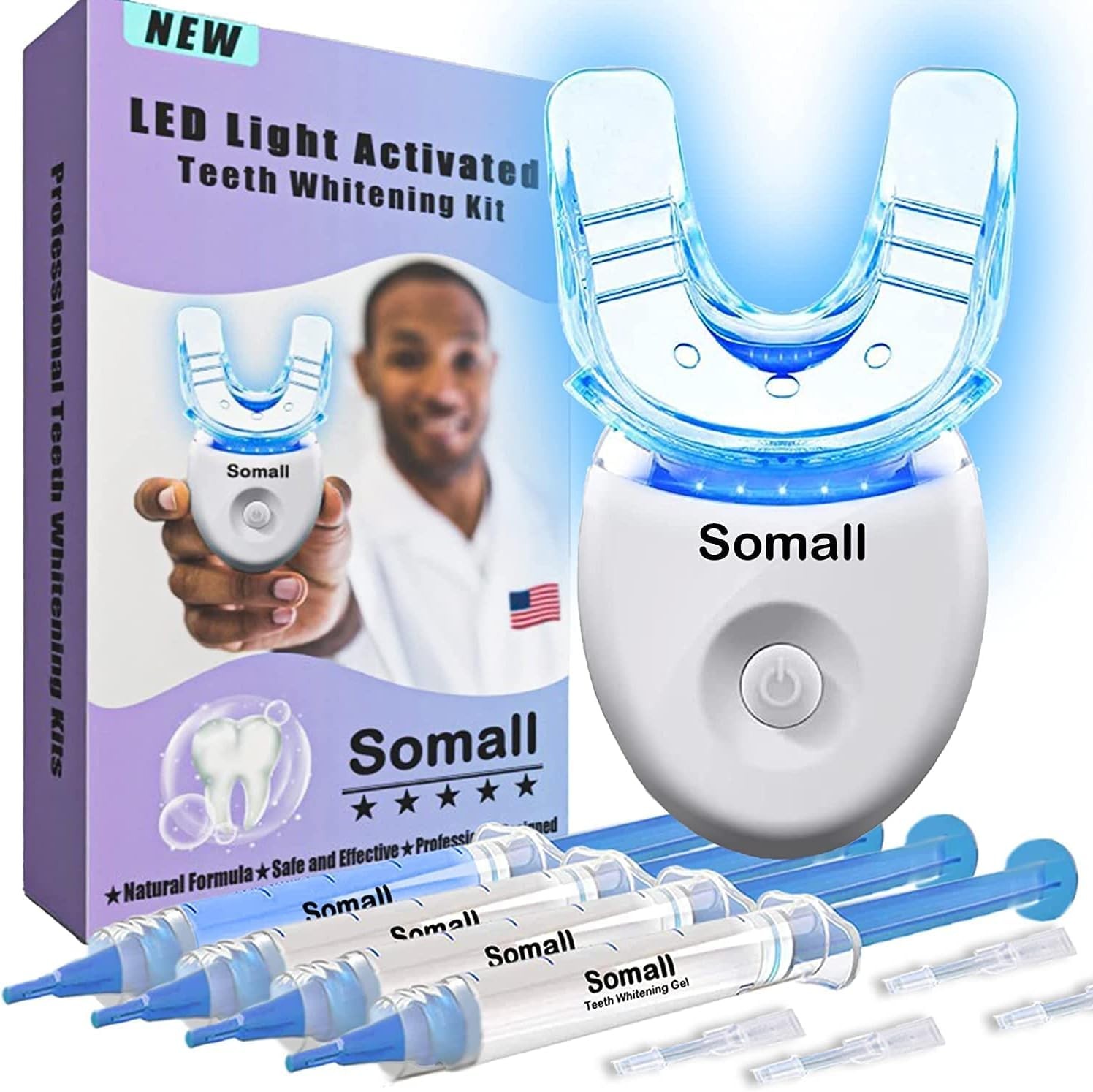 Somall Teeth Whitening Kit – Professional 1 Fl Oz (Pack of 6), Frosted White