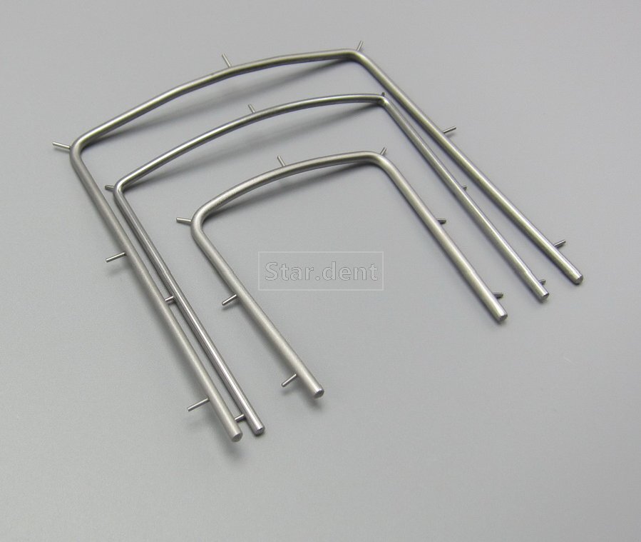 Dental Rubber Dam Sheet Frames Hager Light X-Ray Film Bracket Plastic Steel SML