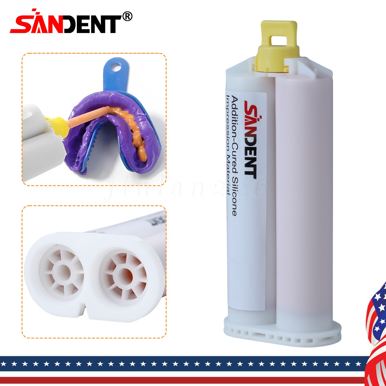 Dental VPS Impression Material Light Body Silicone Rubber Putty Soft 25+25mm PVS
