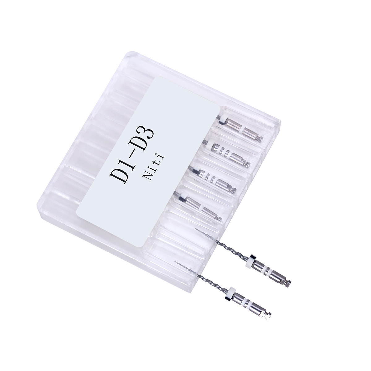 D1-D3 Dental Retratamiento de Endodoncia Canal Raíz Motor NiTi Giratorio 6pc/pk