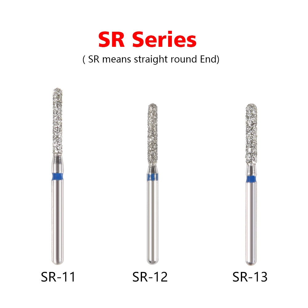 0.99 USD Dental FG Diamond Burs for High Speed Handpiece Friction Grip 5pcs/pack