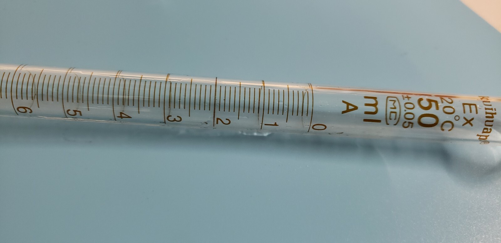Lab 50mL Borosilicate Glass Burette with Glass Stopock grade A new