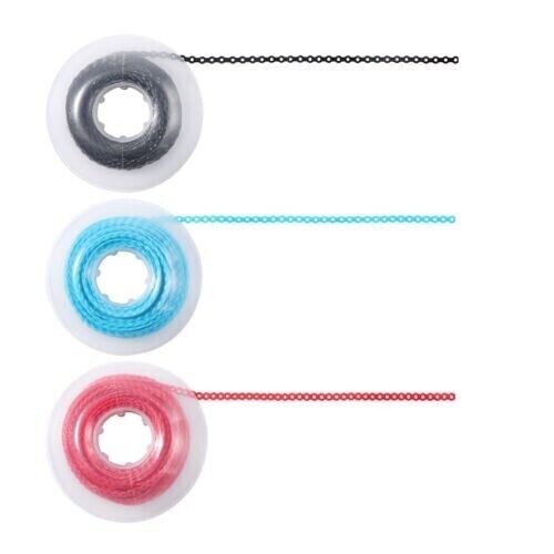 10Rolls Dental Orthodontic Elastic Power Chain Rubber Bands Ligature Chain Long