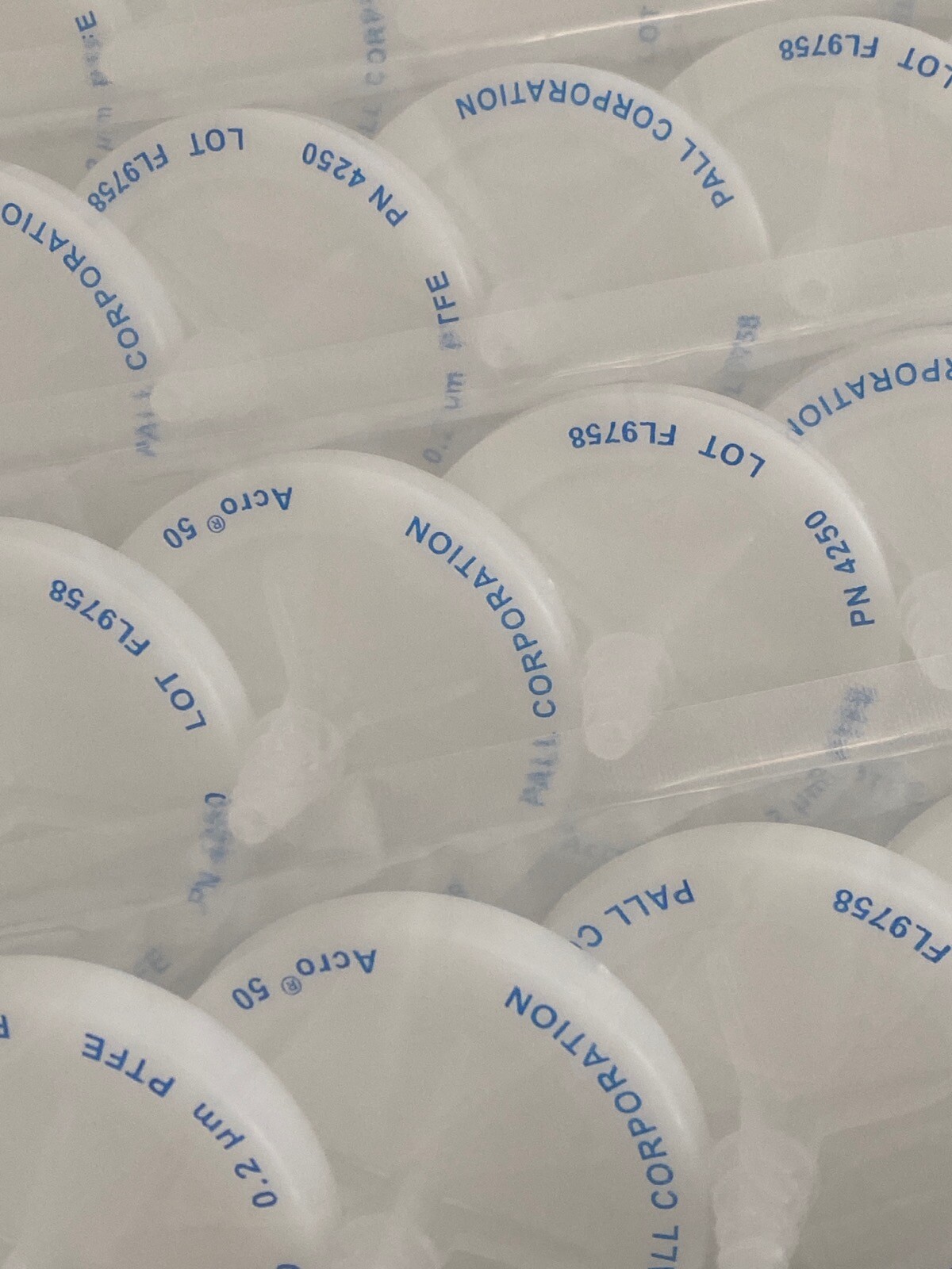 (300) PALL Acro 50 Vent Filter Device 0.2um PTFE Membrane 50mm HB 4250