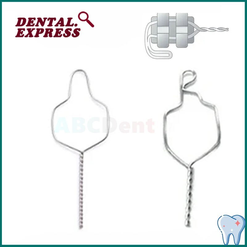 Dental Orthodontic Wire Preformed Kobayashi / Ligature Wires Ties Short Twist