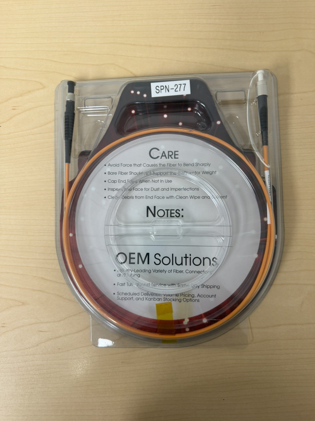 THORLABS 600µm Core 0.50 NA FC/PC to 1m Patch Cable M134L01 (1/pk) TP02643663