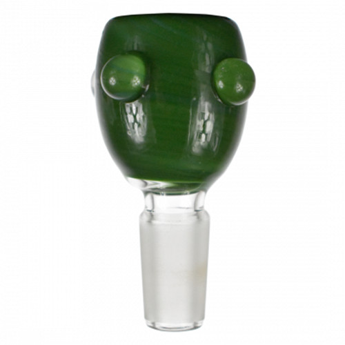 Full Color Coilpot Bubble Glass on Glass Marble Art Slide Bowl 14mm 18mm