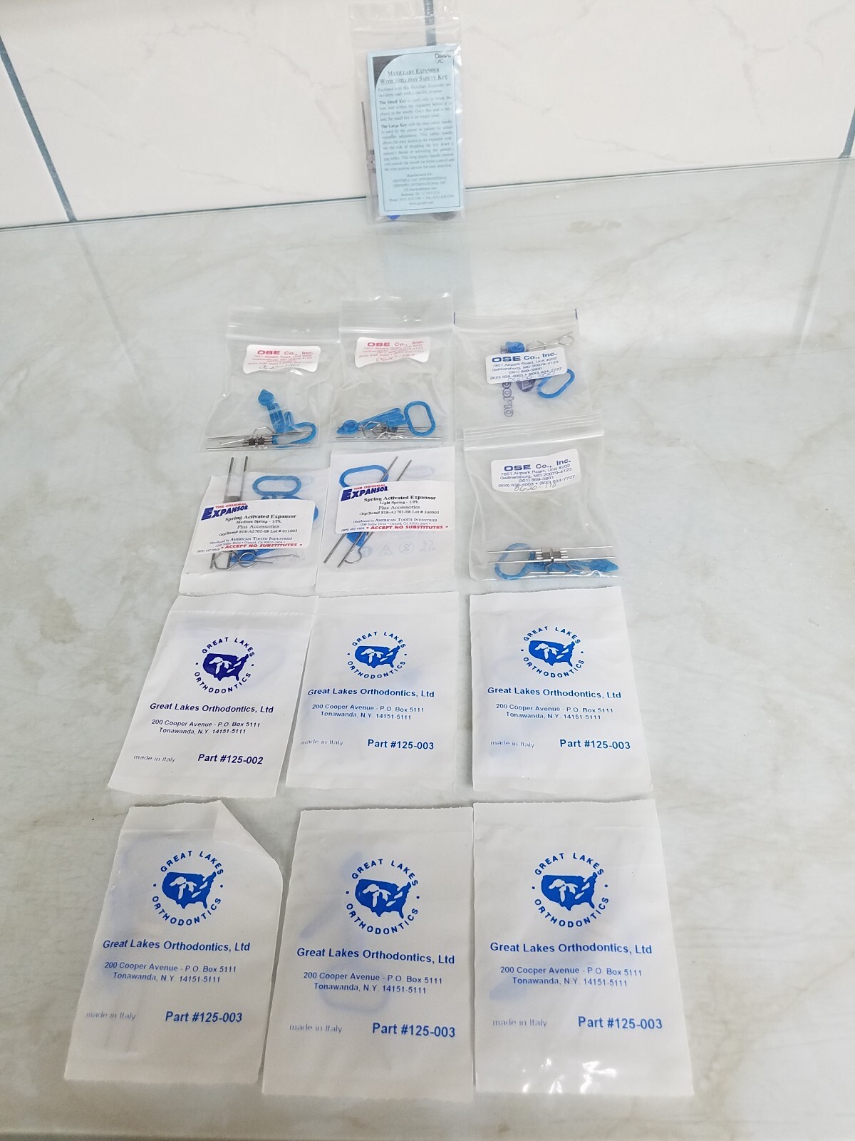 Ortho Expanders and Misc Orthodontic supplies