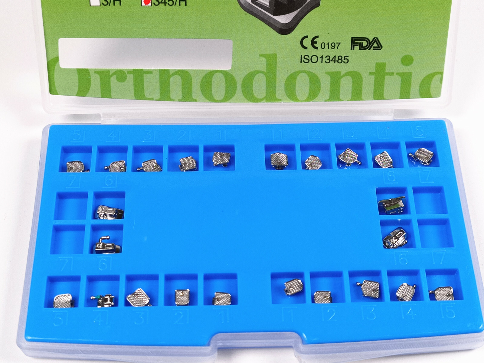 Dental Orthodontic Self-Ligating Metal Brackets&Buccal Tube Roth/MBT 022 3/345