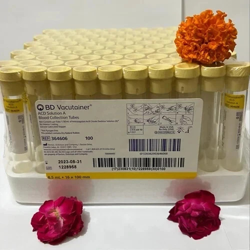 Platelet Rich Plasma LIQUID ACD TEST TUBES ( 8.5ML ) PACK OF 100 TUBES+