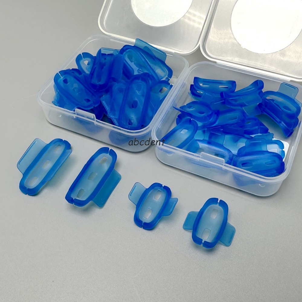 Dental Mini Dam MiniDam Rubber Dam Clamp Holder Gingival Guard Silicon Clips